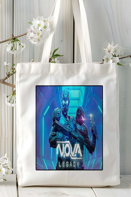 Art hedi̇ye nova Mobil Oyun Baskılı Bez Çanta Omuz Çantası Çift tafaflı baskı kişiye özel 1