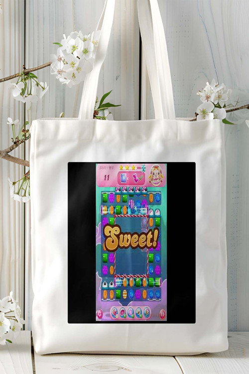 Art hedi̇ye candy crash saga oyun Baskılı Omuz Çanta Kişiye Özel model 7