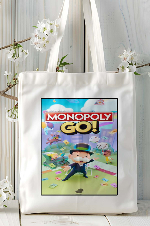 Art hedi̇ye monopoly go oyun Baskılı Omuz Çanta Kişiye Özel model 2