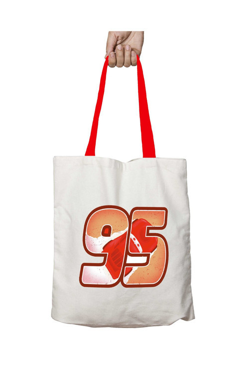 Art hedi̇ye Kırmızı Kulplu Mcqueen 95 Görseli Yıkanabilir Omuz Çanta