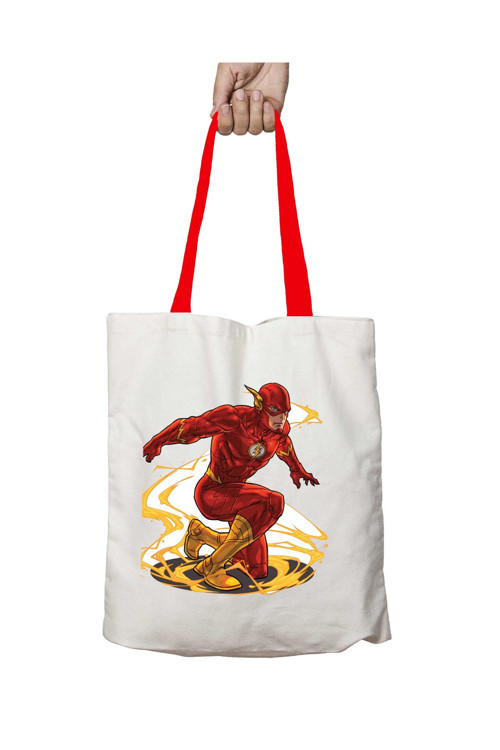 Art hedi̇ye Kırmızı Kulplu The Flash 2 Yıkanabilir Omuz Çanta
