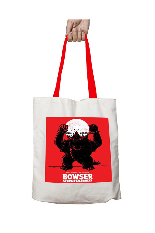 Art hedi̇ye Kırmızı Kulplu Bowser Unchained Super Mario Bros Yıkanabilir Omuz Çanta