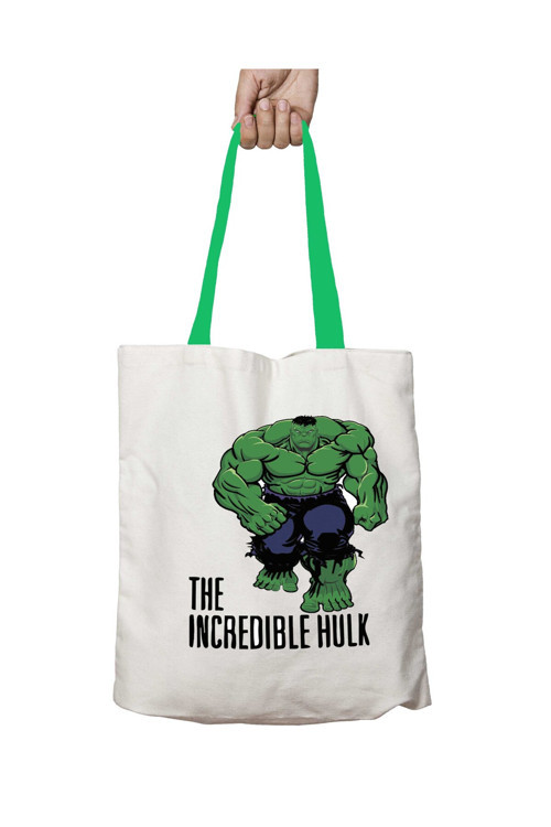 Art hedi̇ye Yeşil Kulplu The Incredible Hulk Yıkanabilir Omuz Çanta