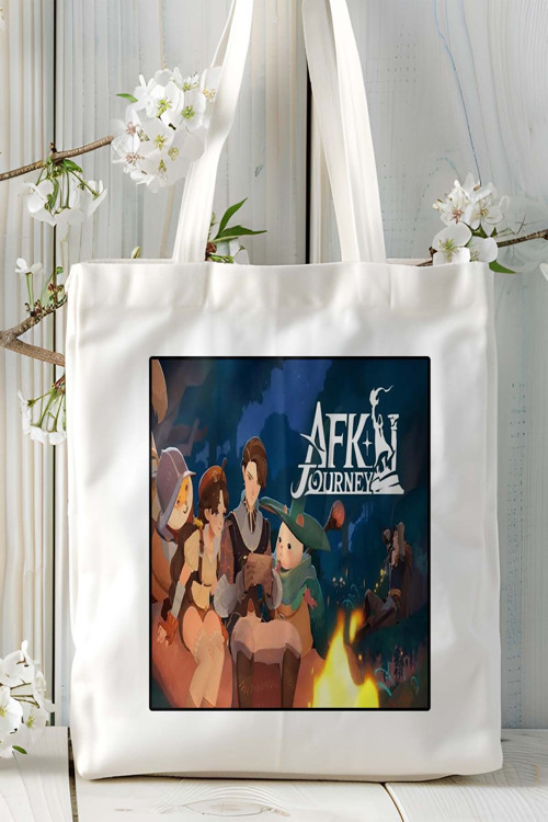 Art hedi̇ye AFK journey arena Mobil Oyun Baskılı Omuz Çanta Çift tafaflı baskı kişiye özel 4