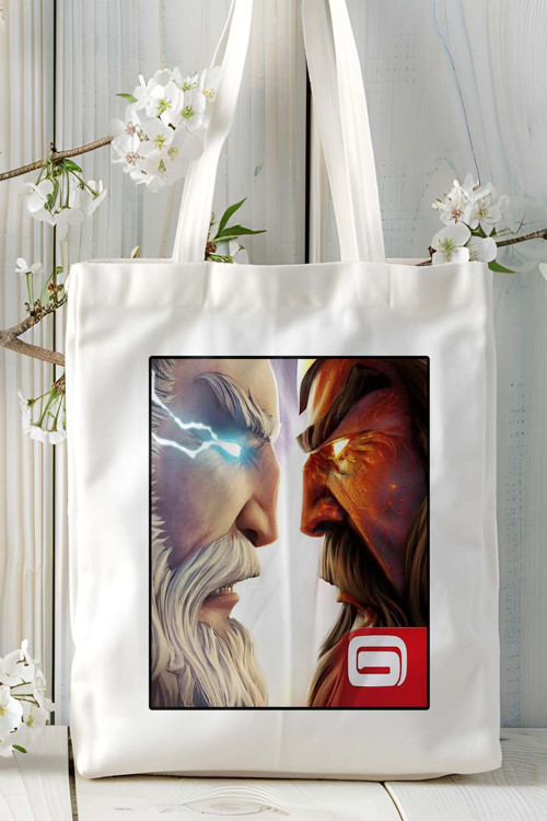 Art hedi̇ye gods of rome Mobil Oyun Baskılı Bez Çanta Omuz Çantası Çift tafaflı baskı kişiye özel 9