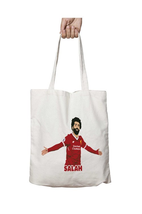 Art hedi̇ye Mohamed Salah Muhammed Forma iki Taraf Kalıcı Yıkanabilir Okul Plaj Omuz Bez Çanta