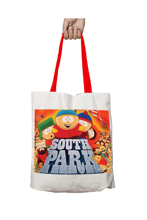 Art hedi̇ye Kırmızı Kulplu South Park Karakter Yıkanabilir Omuz Çanta