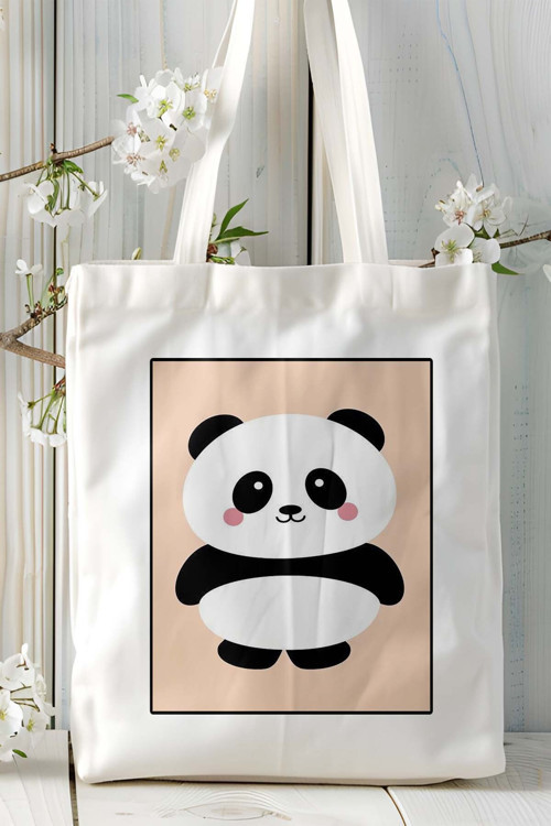 Art hedi̇ye panda Baskılı Omuz Çanta kişiye özel model 4