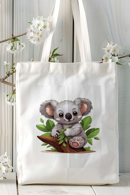 Art hedi̇ye koala Baskılı Omuz Çanta kişiye özel model 1