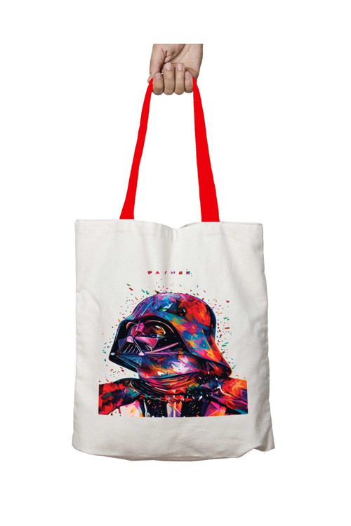 Art hedi̇ye Kırmızı Kulplu Darth Father Star Wars Yıkanabilir Omuz Çanta