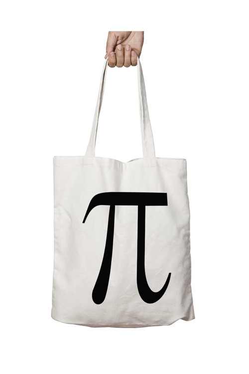 Art hedi̇ye Pi Sayısı Pi Günü Pi Sembol Matematik iki Taraf Kalıcı Yıkanabilir Okul Plaj Omuz Bez Çanta