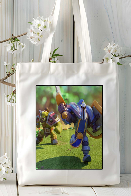 Art hedi̇ye Warcraft Rumble Mobil Oyun Baskılı Omuz Çanta Çift tafaflı baskı kişiye özel 7