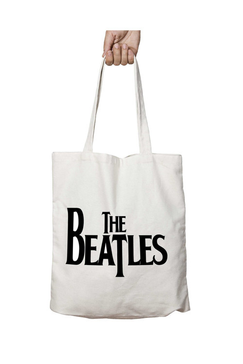Art hedi̇ye The Beatles Logo iki Taraf Kalıcı Yıkanabilir Okul Plaj Omuz Bez Çanta