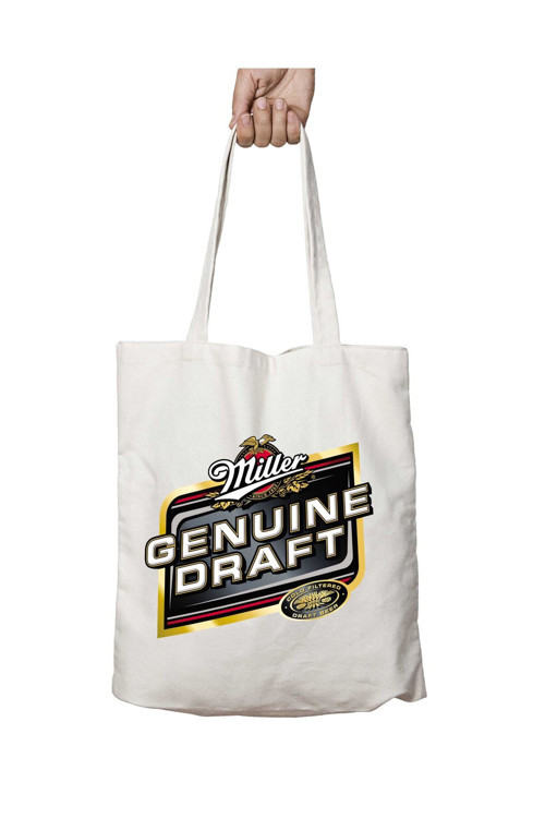 Art hedi̇ye Miller Genuine Draft iki Taraf Kalıcı Yıkanabilir Okul Plaj Omuz Bez Çanta