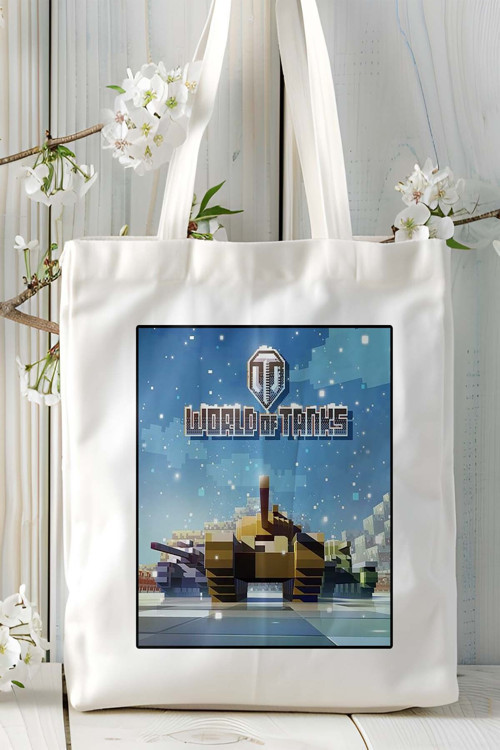 Art hedi̇ye word of blitz Mobil Oyun Baskılı Omuz Çanta Çift tafaflı baskı kişiye özel 1