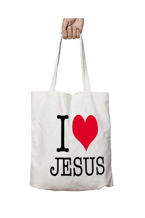 Art hedi̇ye Eu amo Jesus I Love Jesus iki Taraf Kalıcı Yıkanabilir Okul Plaj Omuz Bez Çanta