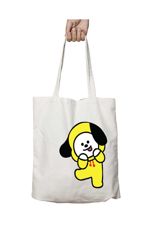 Art hedi̇ye Chimmy Bts iki Taraf Kalıcı Yıkanabilir Okul Plaj Omuz Bez Çanta