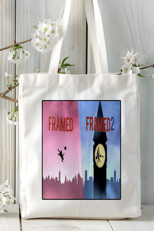 Art hedi̇ye framed Mobil Oyun Baskılı Bez Çanta Omuz Çantası Çift tafaflı baskı kişiye özel 6