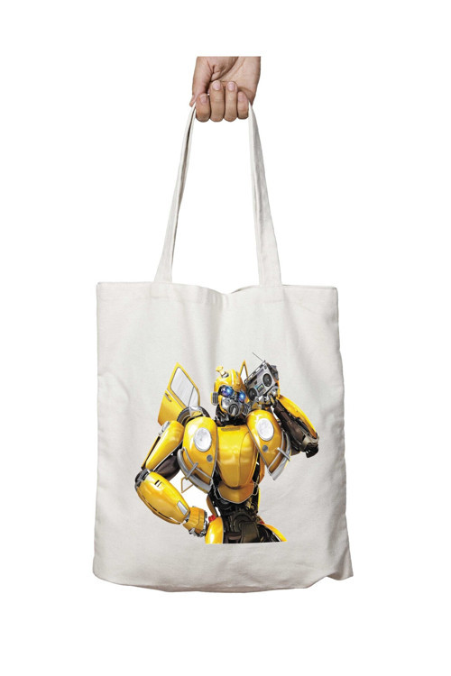 Art hedi̇ye Transformers Bumblebee iki Taraf Kalıcı Yıkanabilir Okul Plaj Omuz Bez Çanta