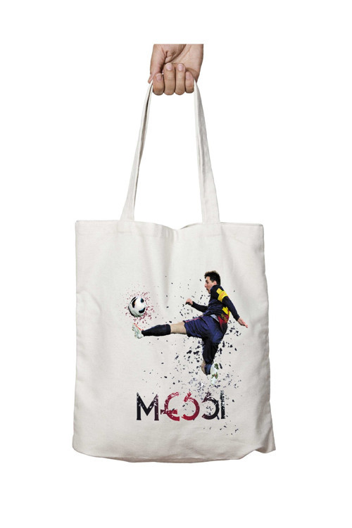 Art hedi̇ye Messi Top iki Taraf Kalıcı Yıkanabilir Okul Plaj Omuz Bez Çanta
