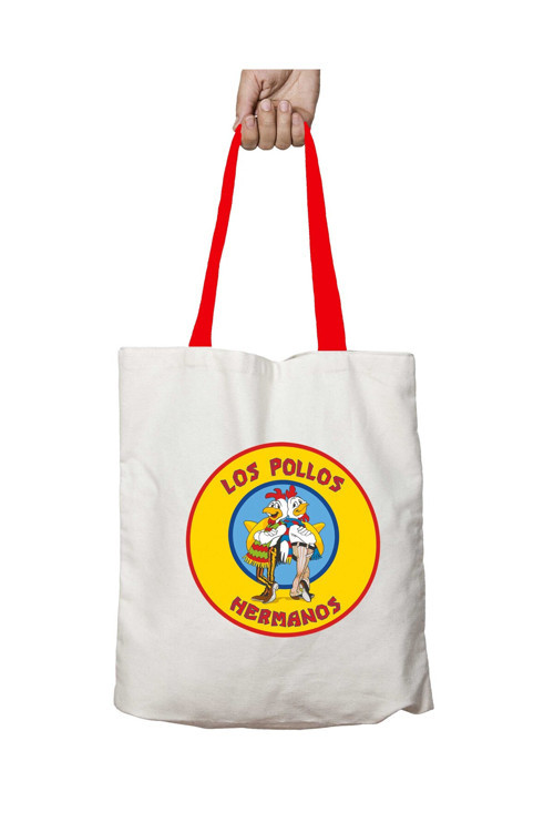 Art hedi̇ye Kırmızı Kulplu Los Pollos Hermanos Yıkanabilir Omuz Çanta