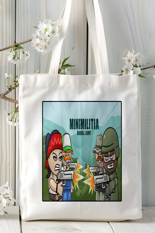 Art hedi̇ye mini milita Mobil Oyun Baskılı Omuz Çanta Çift tafaflı baskı kişiye özel 6