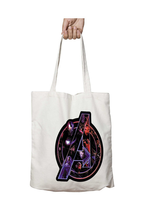 Art hedi̇ye Marvel Avengers iki Taraf Kalıcı Yıkanabilir Okul Plaj Omuz Bez Çanta