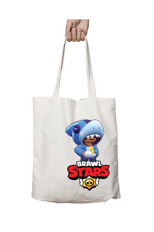 Art hedi̇ye Brawl Stars Leon Logolu iki Taraf Kalıcı Yıkanabilir Okul Plaj Omuz Bez Çanta