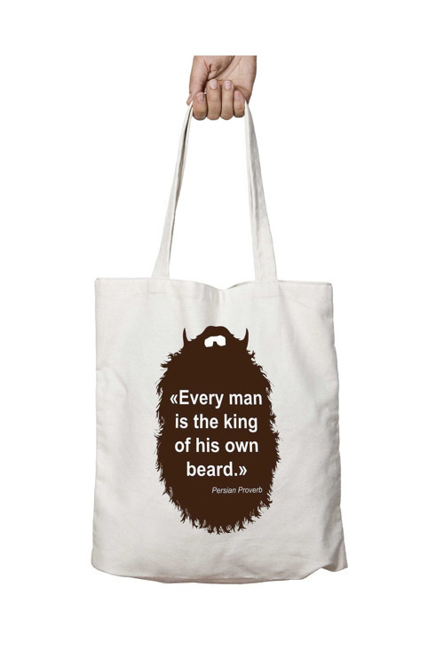 Art hedi̇ye The Beard Collection Every Man iki Tarafı Kalıcı Baskılı Yıkanabilir Okul Plaj Omuz Bez Çantası