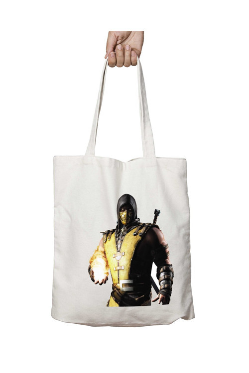 Art hedi̇ye A2471 Mortal Kombat X iki Taraf Kalıcı Yıkanabilir Okul Plaj Omuz Bez Çanta
