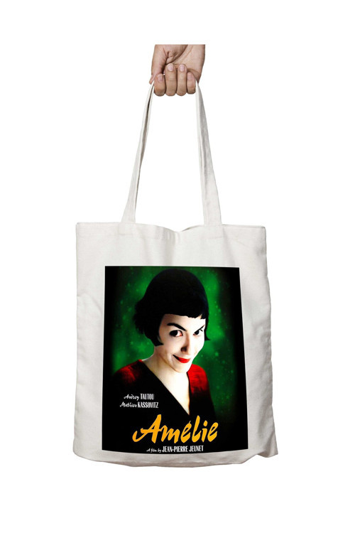 Art hedi̇ye Poster Amelie iki Tarafı Kalıcı Baskılı Yıkanabilir Okul Plaj Omuz Bez Çantası