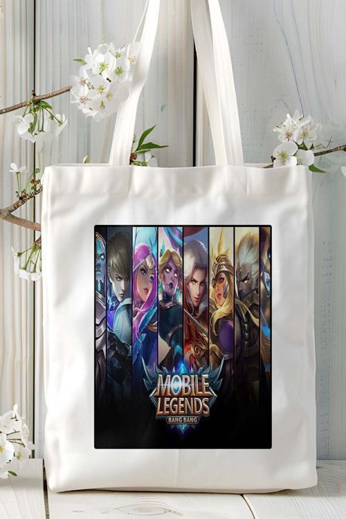 Art hedi̇ye mobile legends Mobil Oyun Baskılı Omuz Çanta Çift tafaflı baskı kişiye özel 4