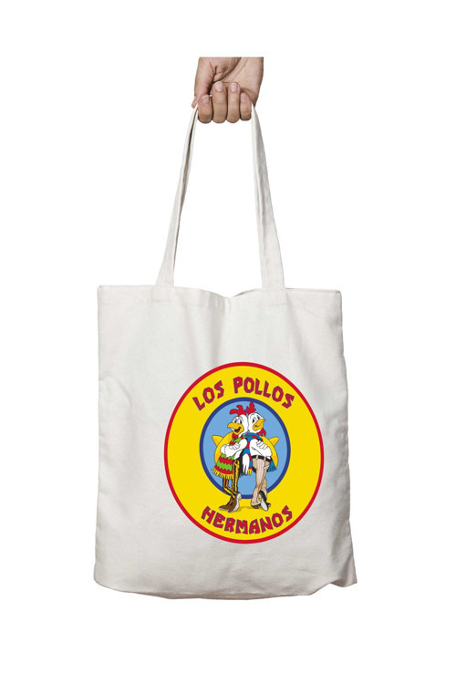 Art hedi̇ye Los Pollos Hermanos Dizi iki Taraf Kalıcı Yıkanabilir Okul Plaj Omuz Bez Çanta