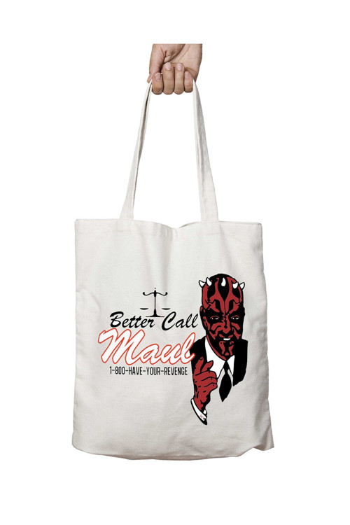 Art hedi̇ye Star Wars Better Call Maul iki Taraf Kalıcı Yıkanabilir Okul Plaj Omuz Bez Çanta