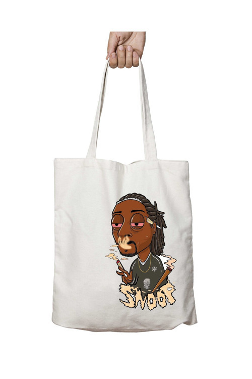 Art hedi̇ye Snoop Dog Fly iki Taraf Kalıcı Yıkanabilir Okul Plaj Omuz Bez Çanta