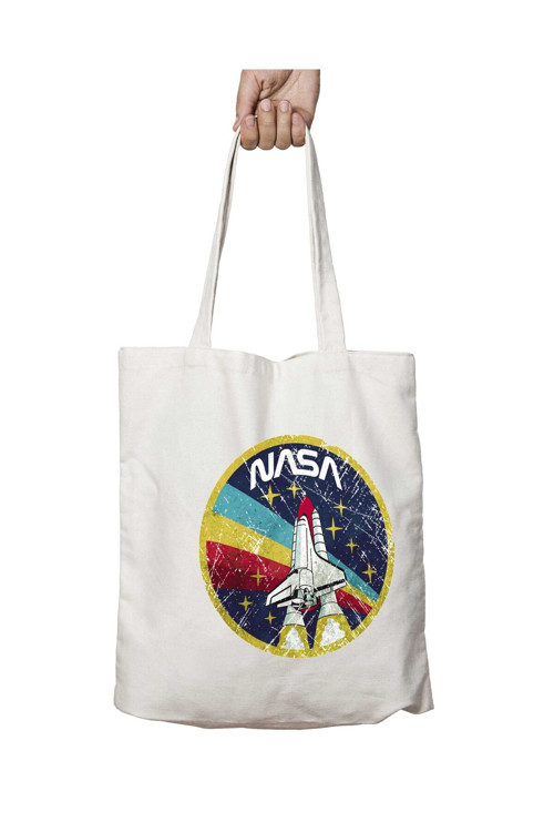 Art hedi̇ye Nasa a iki Taraf Kalıcı Yıkanabilir Okul Plaj Omuz Bez Çanta