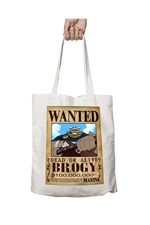 Art hedi̇ye Wanted Brogy Anime iki Tarafı Kalıcı Baskılı Yıkanabilir Çanta
