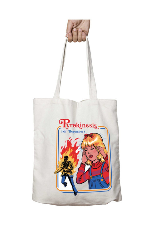 Art hedi̇ye Steven Rhodes Pyrokinesis For Beginners iki Taraf Kalıcı Yıkanabilir Okul Plaj Omuz Bez Çanta