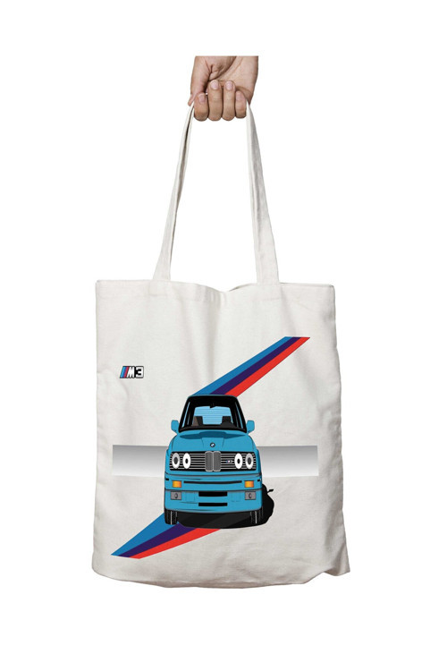 Art hedi̇ye Bmw M3 Bmw M3 iki Taraf Kalıcı Yıkanabilir Okul Plaj Omuz Bez Çanta