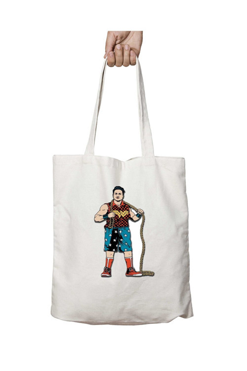 Art hedi̇ye Wonder Woman Different iki Tarafı Kalıcı Baskılı Yıkanabilir Çanta