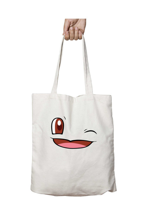 Art hedi̇ye Squirtle iki Tarafı Kalıcı Baskılı Yıkanabilir Çanta