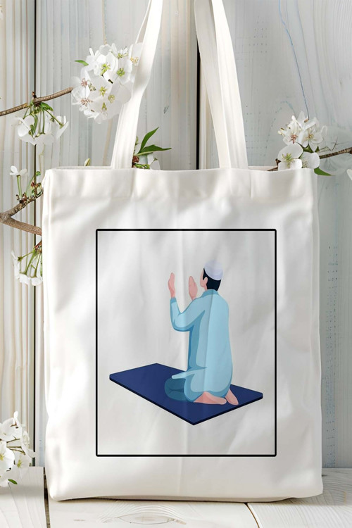 Art hedi̇ye namaz secde İslamiyet Baskılı Omuz Çanta kişiye özel model 2