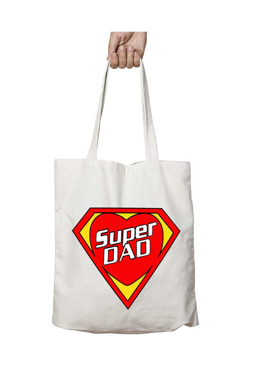 Art hedi̇ye Superdad iki Taraf Kalıcı Yıkanabilir Okul Plaj Omuz Bez Çanta