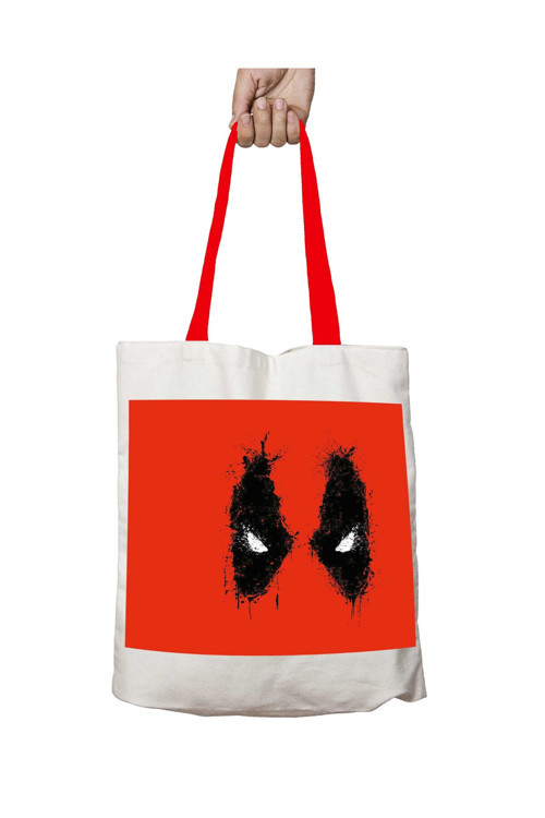 Art hedi̇ye Kırmızı Kulplu Deadpool Yıkanabilir Omuz Çanta