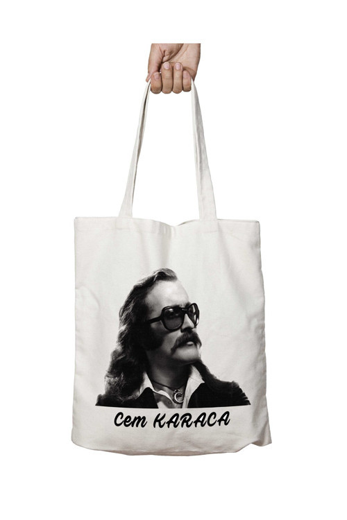 Art hedi̇ye Cem Karaca iki Taraf Kalıcı Yıkanabilir Okul Plaj Omuz Bez Çanta