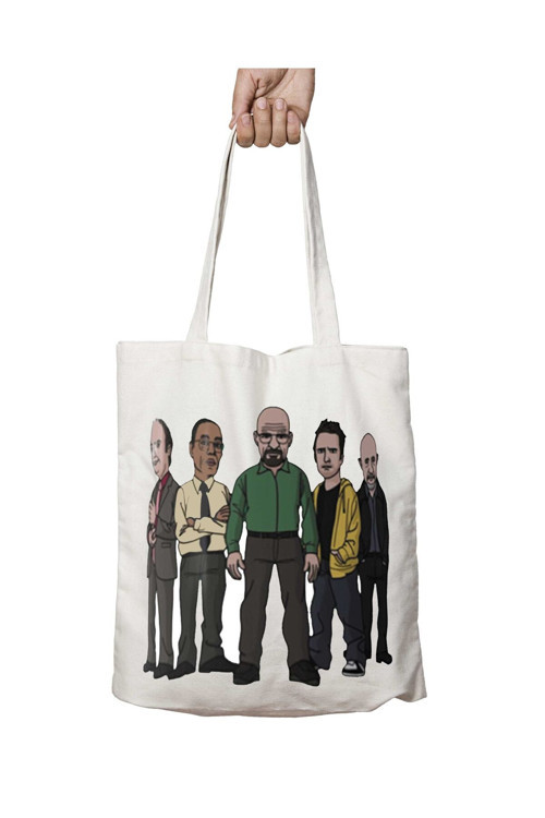 Art hedi̇ye Breaking Bad Figuresv iki Taraf Kalıcı Yıkanabilir Okul Plaj Omuz Bez Çanta