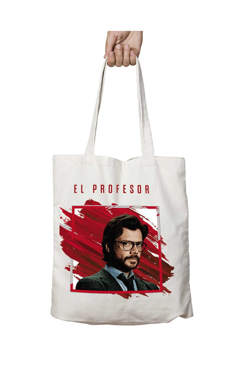 Art hedi̇ye El Profesor ( Álvaro Morte ) iki Taraf Kalıcı Yıkanabilir Okul Plaj Omuz Bez Çanta