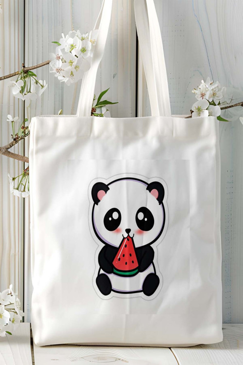 Art hedi̇ye panda Baskılı Omuz Çanta kişiye özel model 1