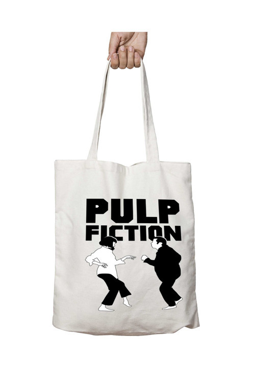 Art hedi̇ye Pulp Fiction iki Taraf Kalıcı Yıkanabilir Okul Plaj Omuz Bez Çanta