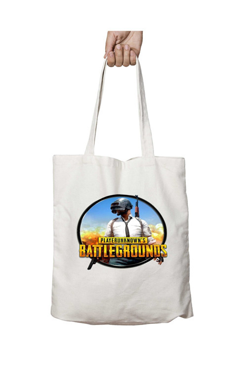 Art hedi̇ye PLAYERUNKNOWN'S BATTLEGROUNDS iki Tarafı Kalıcı Baskılı Yıkanabilir Okul Plaj Omuz Bez Çantası